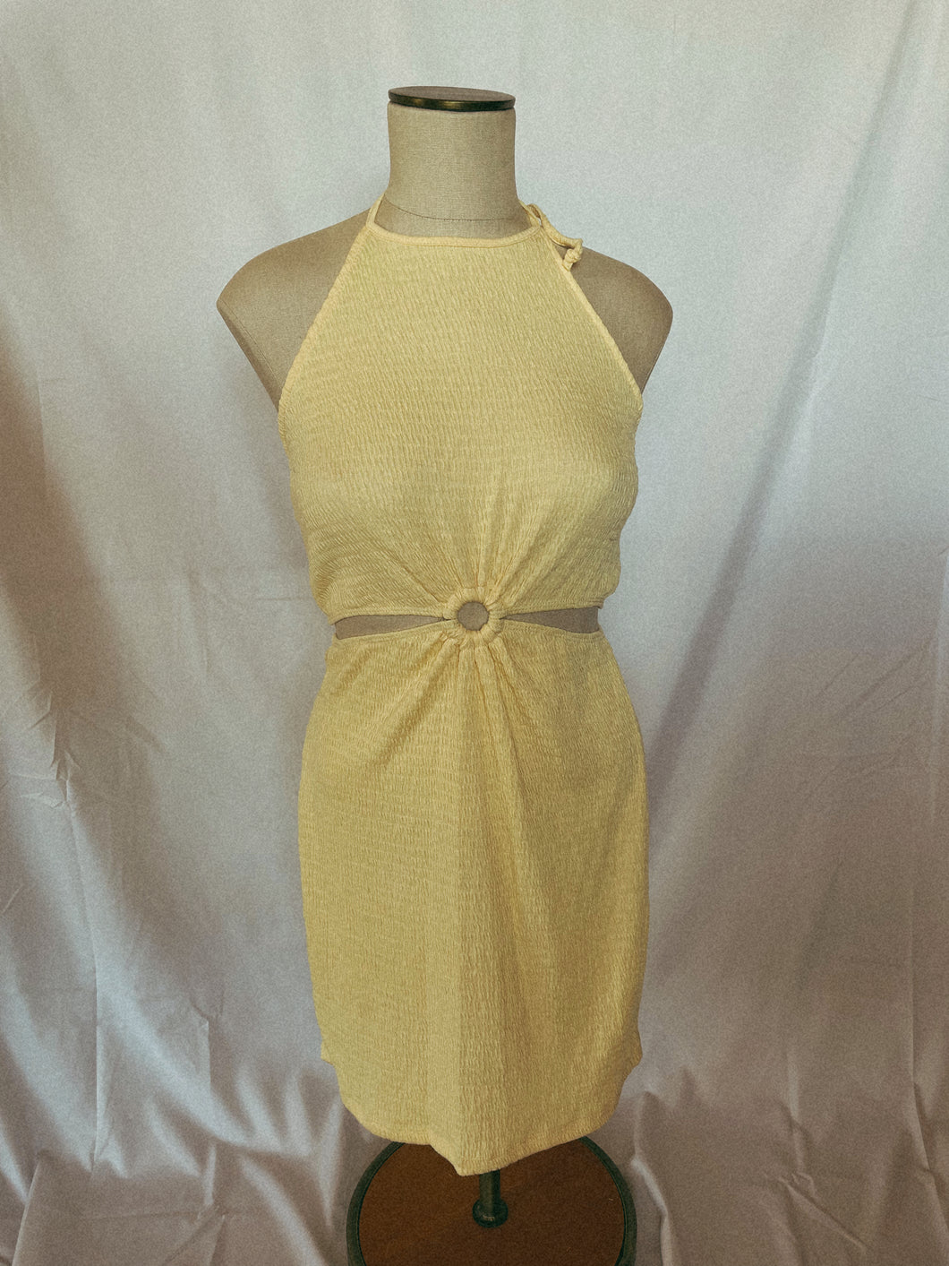 pastel yellow dress