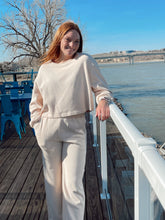 Load image into Gallery viewer, knit top and wide leg pant set
